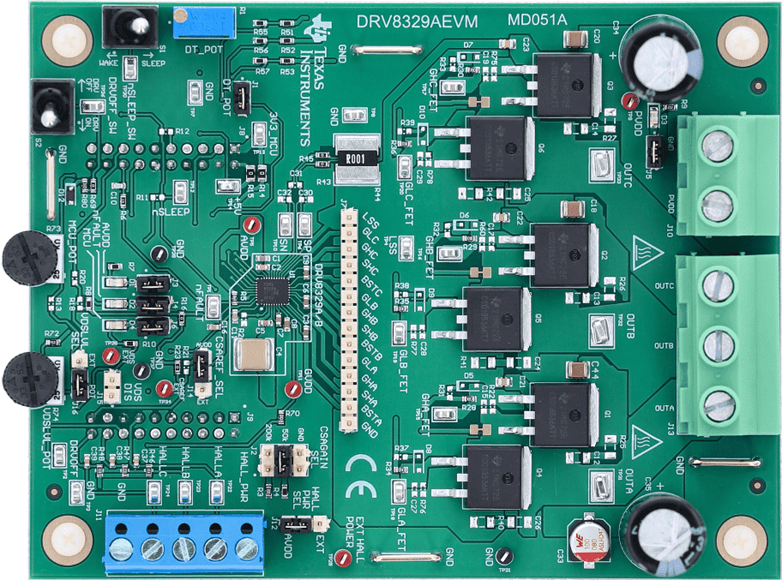 機械図面 - Texas Instruments DRV8329AEVMゲートドライバ評価モジュール