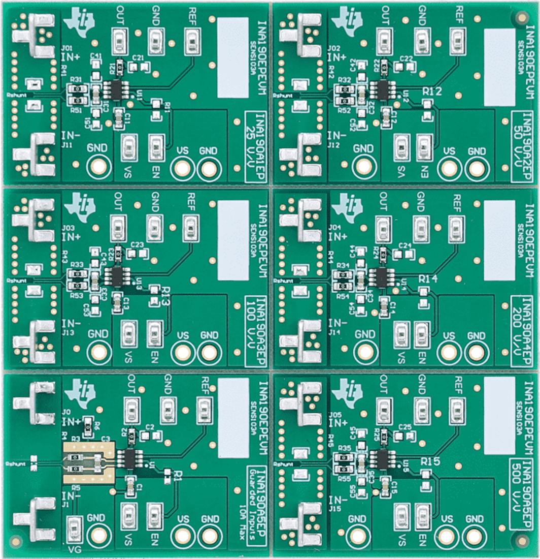 機械図面 - Texas Instruments INA190EPEVM評価モジュール（EVM）