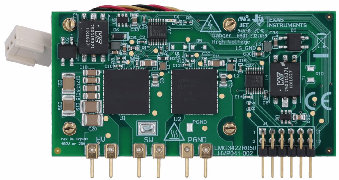 Texas Instruments LMG3422EVM-041ハーフブリッジ・ドーターカード