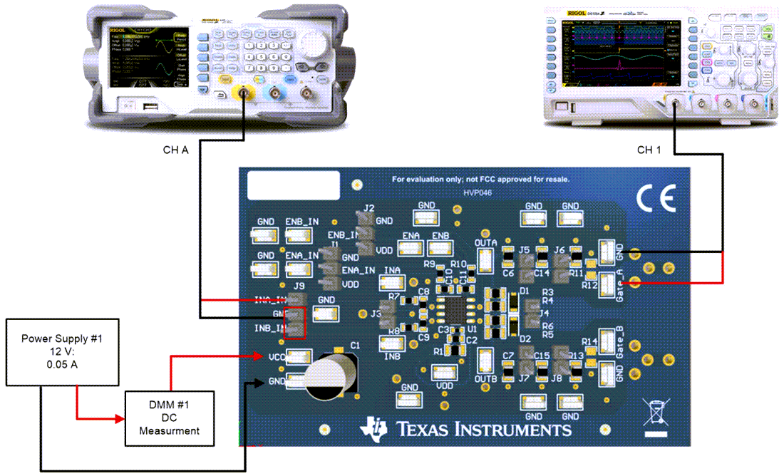 機械図面 - Texas Instruments UCC27614EVMドライバ評価モジュール (EVM)
