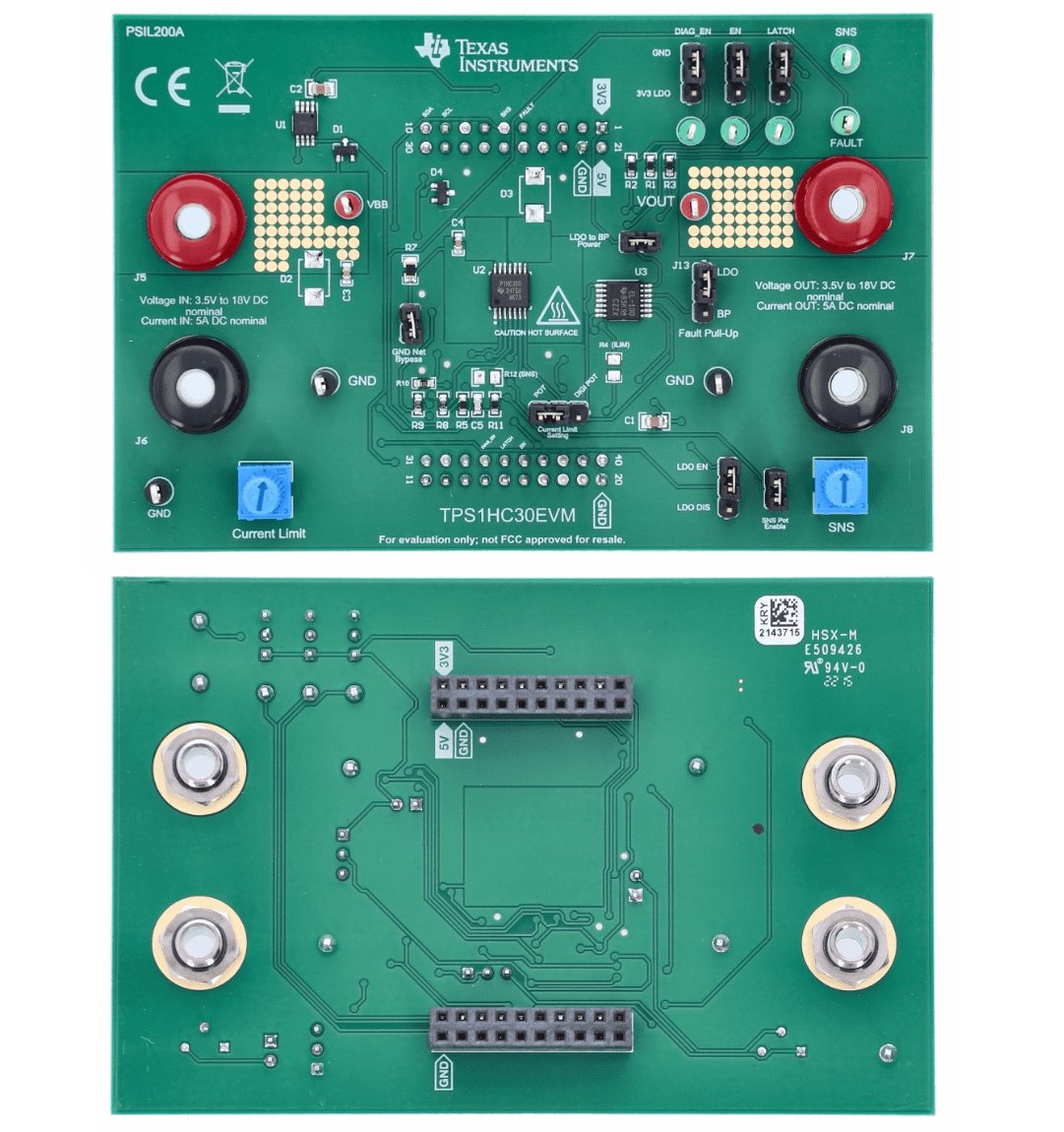 Texas Instruments TPS1HC30EVM評価モジュール