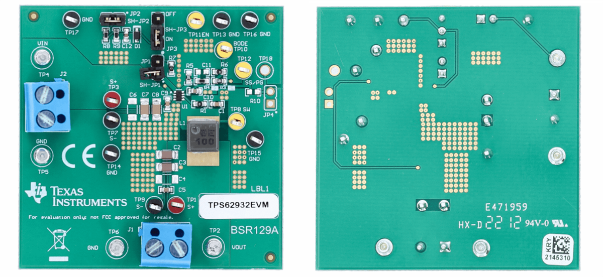 Texas Instruments TPS62932EVM 評価モジュール