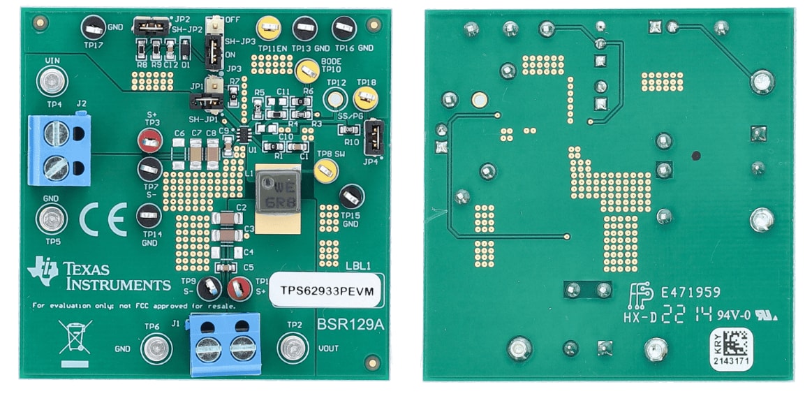 Texas Instruments TPS62933PEVM 評価モジュール