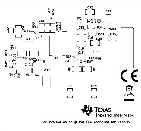 ロケーション回路 - Texas Instruments TPS7H500xEVM評価モジュール