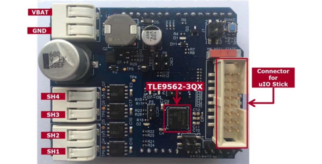 Infineon Technologies MOTIX™ DCSHIELD_TLE956Xモーター制御シールド