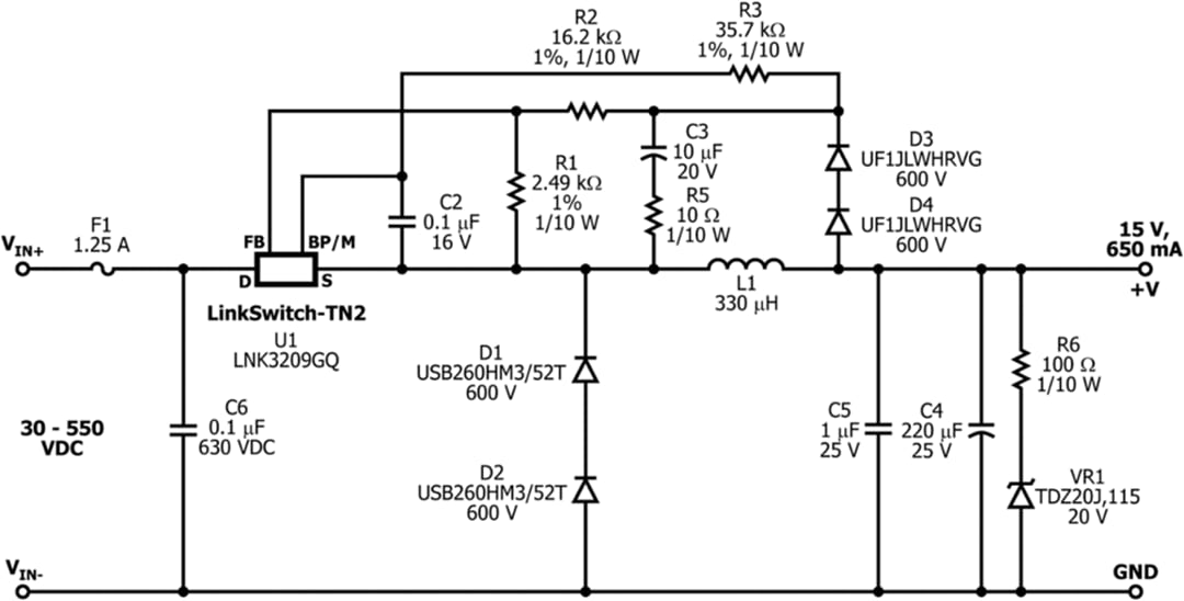 Schematic - Power Integrations RDK-707Q Reference Design Kit