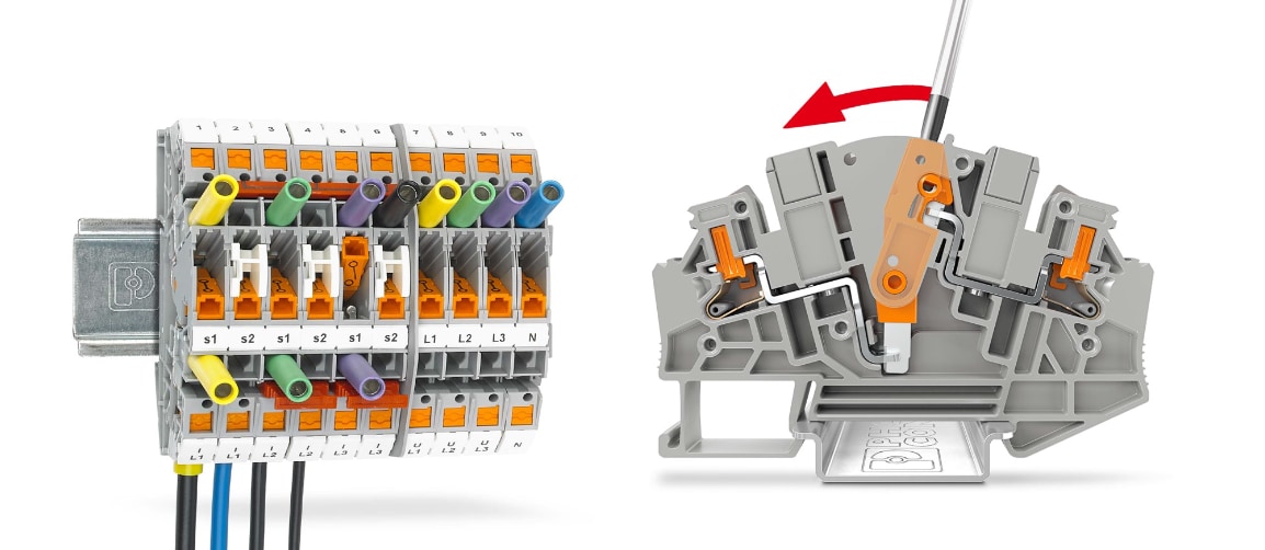 Phoenix Contact PTVME 6/Sテスト切断ターミナルブロック