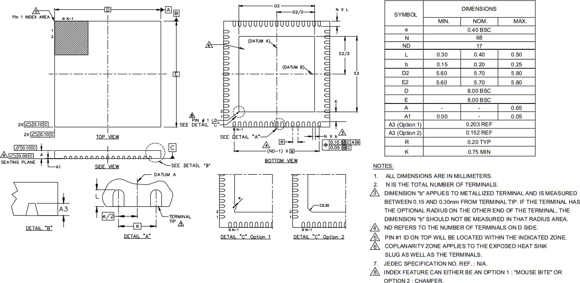 機械図面 - Infineon Technologies WLC1115ワイヤレス充電送信機