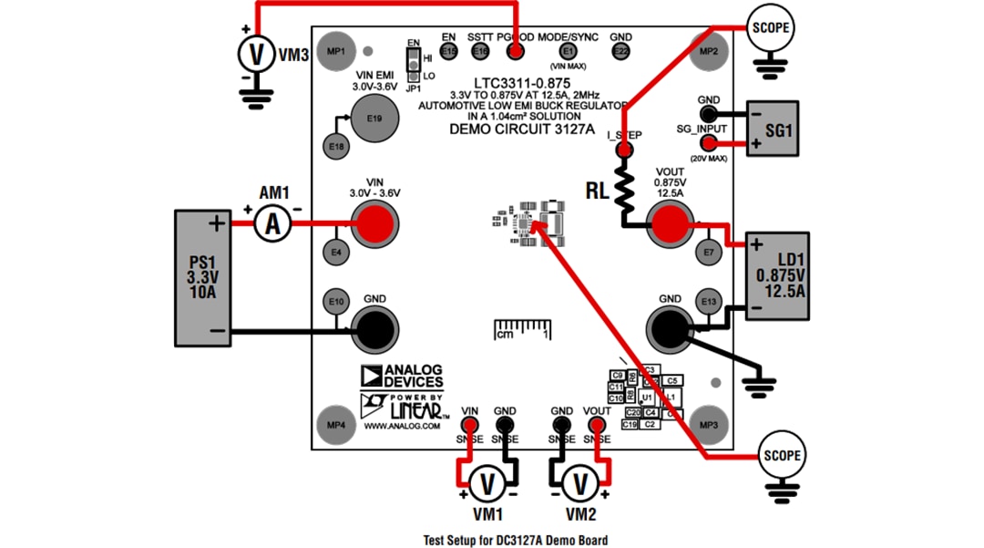 機械図面 - Analog Devices Inc. LTC3311デモボード