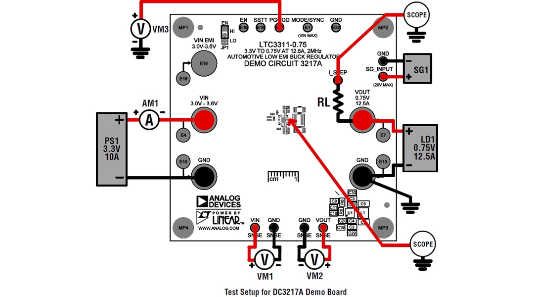 機械図面 - Analog Devices Inc. LTC3311デモボード