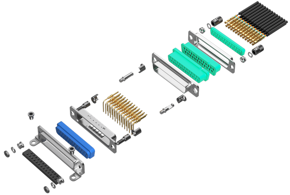 Positronic MACH-D D-Sub コネクタ