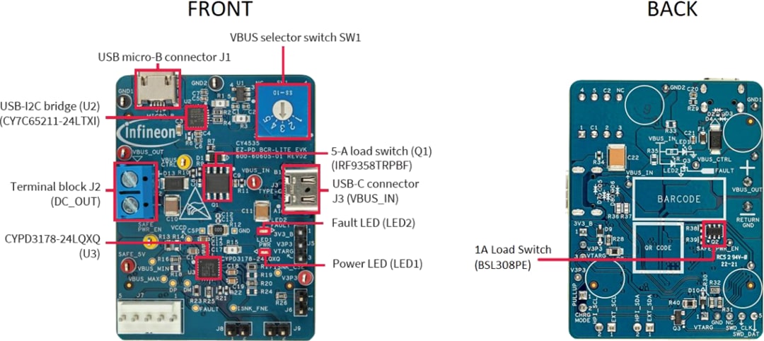 Infineon Technologies CY4535EZ-PD™ BCR LITE評価キット