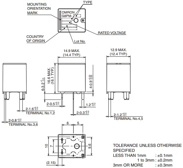 Omron Electronics G8PM高電力PCBリレー