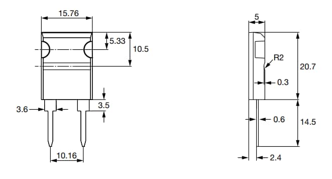 Vishay / Sfernice LTO 150クリップ取付パワーレジスタ