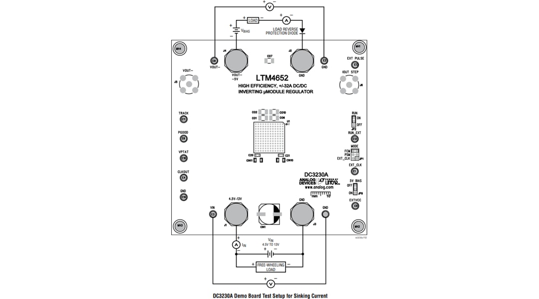 機械図面 - Analog Devices Inc. LTM4652デモボード（DC3230A）