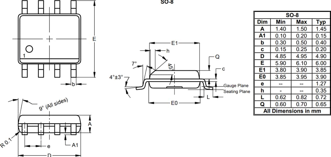 Diodes Incorporated AS2333Qゼロドリフト・オペレーショナルアンプ（オペアンプ）