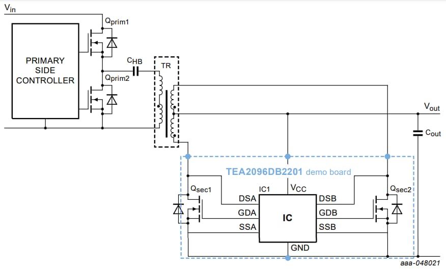 ブロック図 - NXP Semiconductors TEA2096DB2201評価ボード