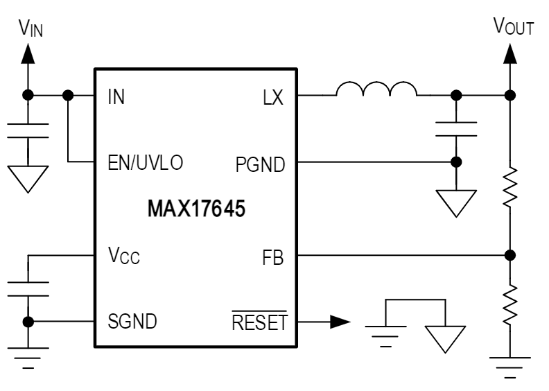 Analog Devices / Maxim Integrated MAX17645同期降圧DC/DCコンバータ