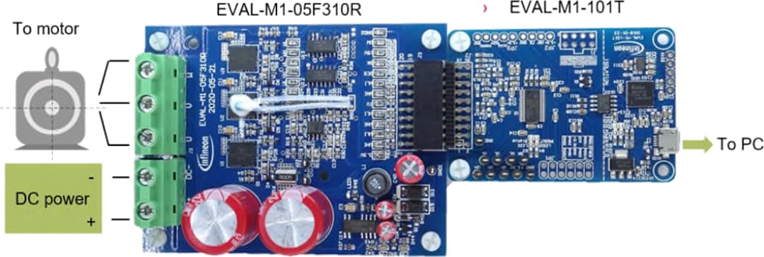 Infineon Technologies EVAL-M1-05F310R iMOTION™ MADK評価ボード