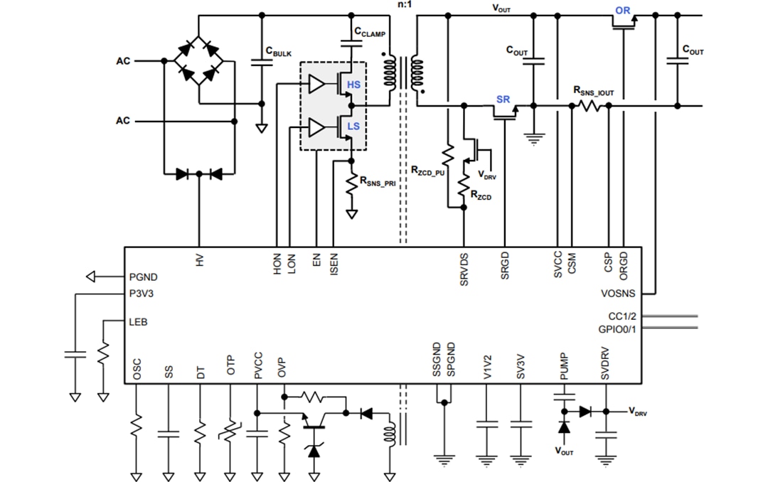アプリケーション回路図 - STMicroelectronics ST-ONEデジタルコントローラ