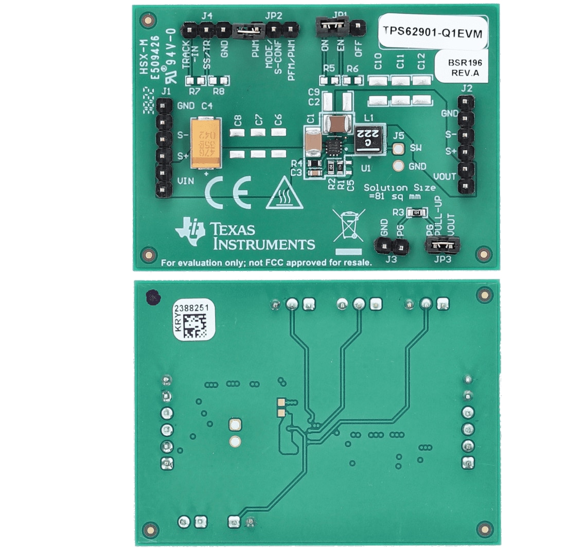 Texas Instruments TPS6290x-Q1EVM評価モジュール