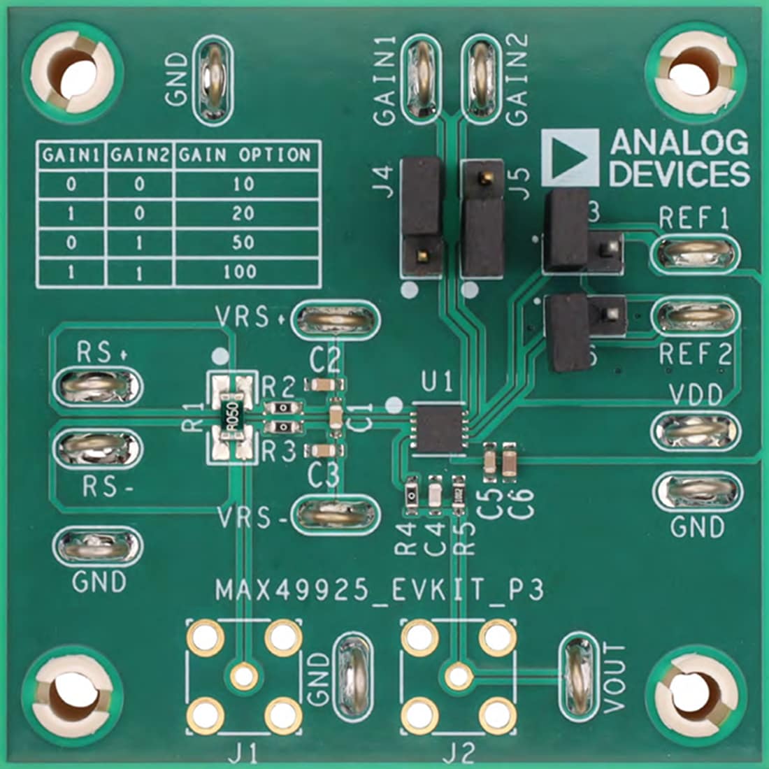 機械図面 - Analog Devices Inc. MAX49925EVKIT評価キット