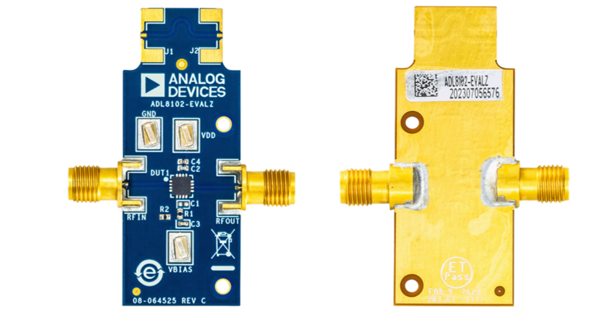 ロケーション回路 - Analog Devices Inc. ADL8102-EVALZ評価ボード