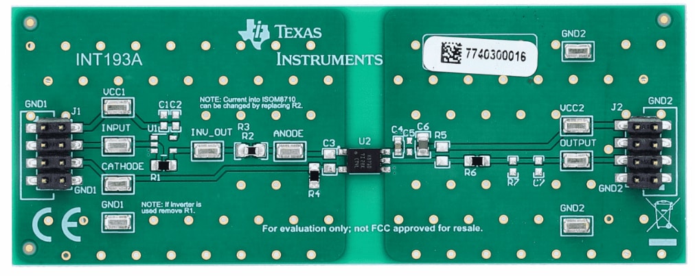 Texas Instruments ISOM8710DFFEVM評価モジュール