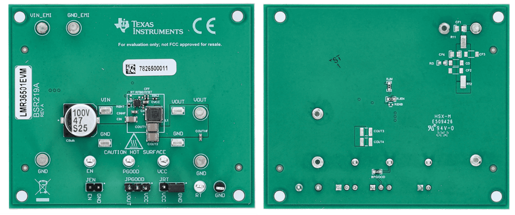 Texas Instruments LMR36501EVM評価モジュール