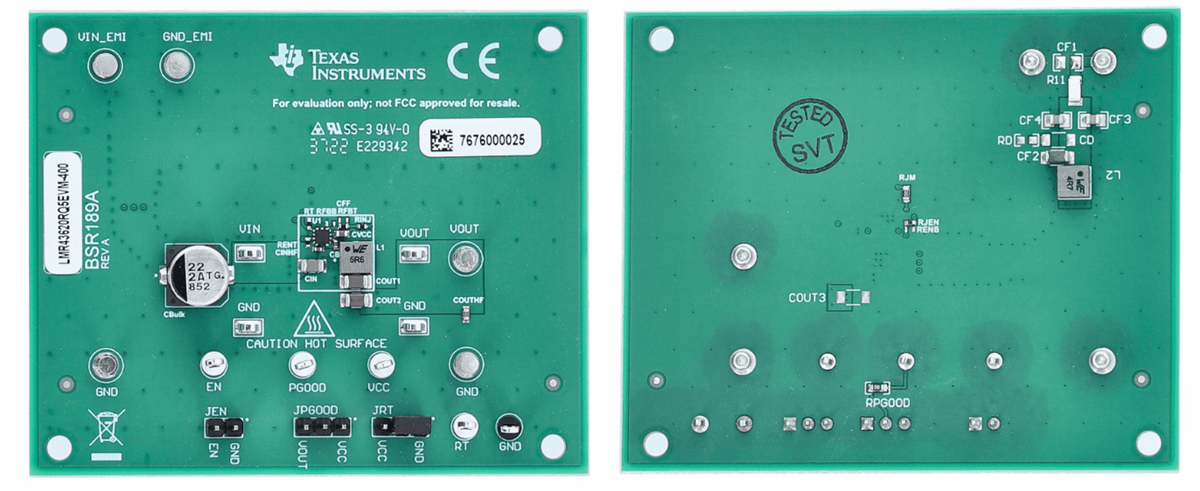 Texas Instruments LMR43620RQ5EVM-400評価モジュール
