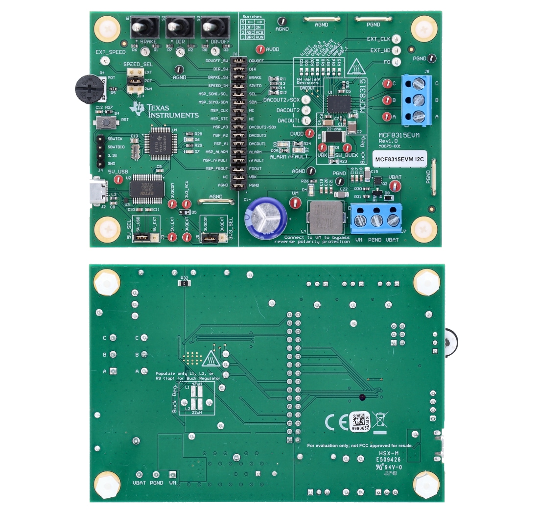 Texas Instruments MCF8315EVM評価モジュール