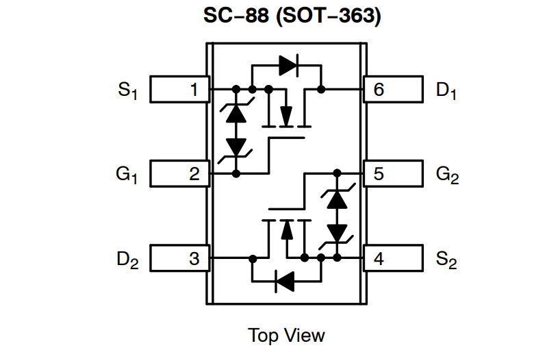 onsemi NTJD5121N/NVJD5121N デュアル N-Ch パワーMOSFET