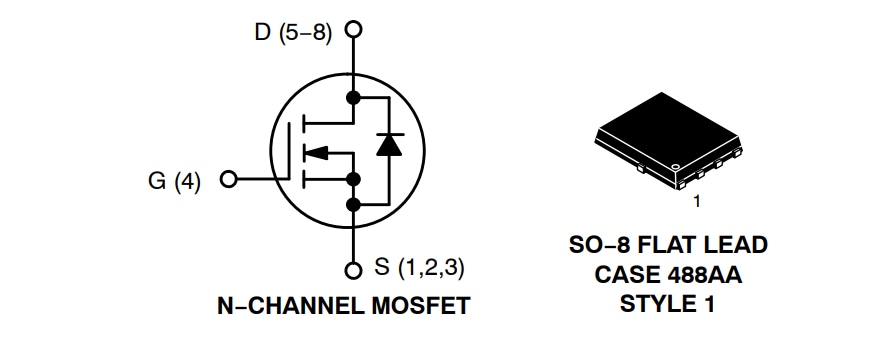 アプリケーション回路図 - onsemi NVMFS4C306N パワーMOSFET