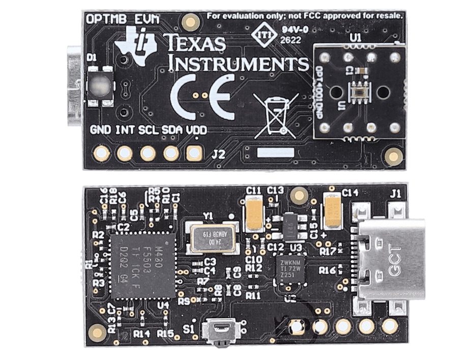 Texas Instruments OPT4001DNPQ1EVM 評価モジュール