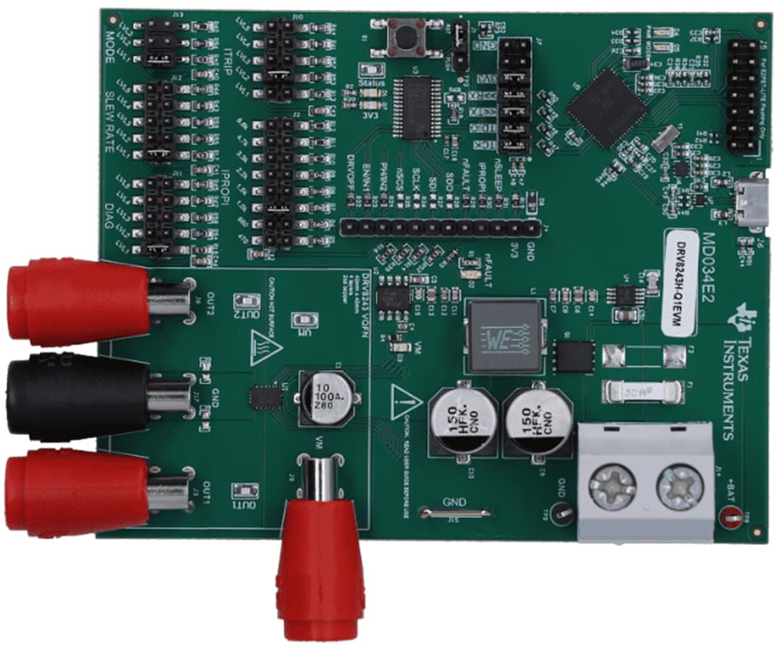 機械図面 - Texas Instruments DRV8243H-Q1EVMドライバ評価モジュール（EVM）