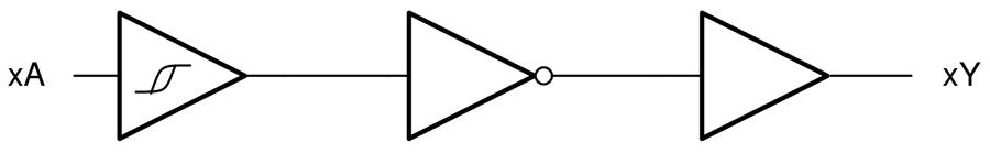 ブロック図 - Texas Instruments SN74LV14B-EPヘックス シュミットトリガ インバータ