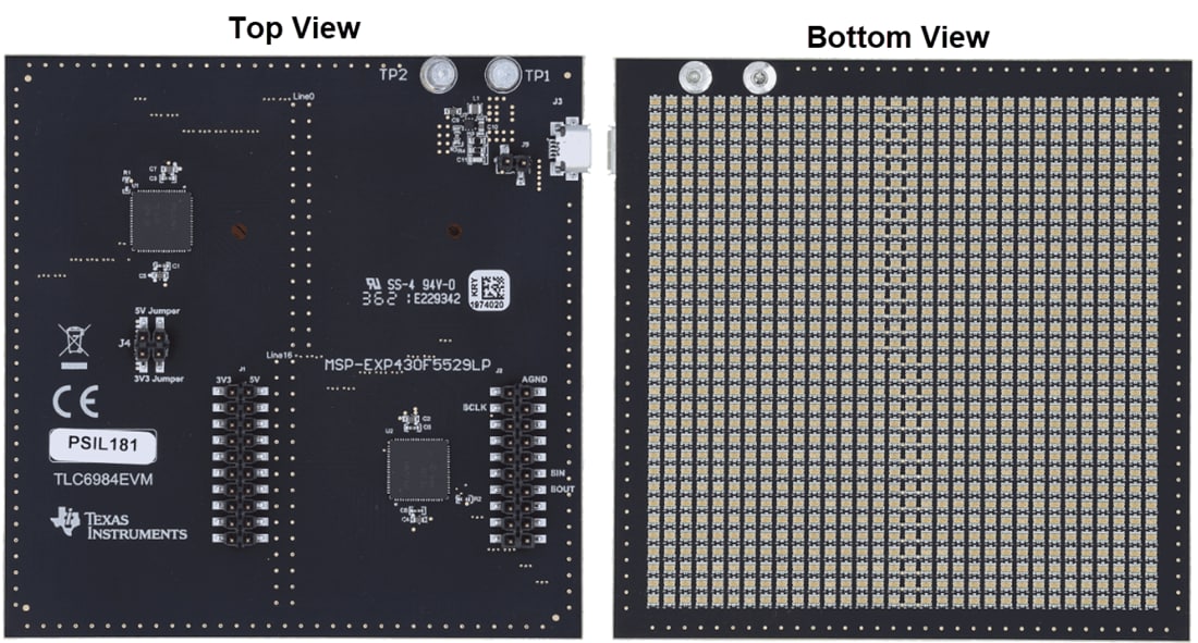 機械図面 - Texas Instruments TLC6984EVM LEDディスプレイドライバ評価モジュール