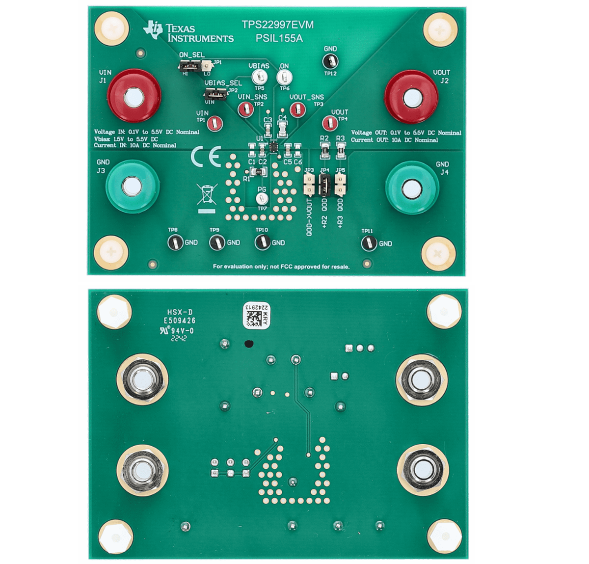 Texas Instruments TPS22997EVM評価モジュール