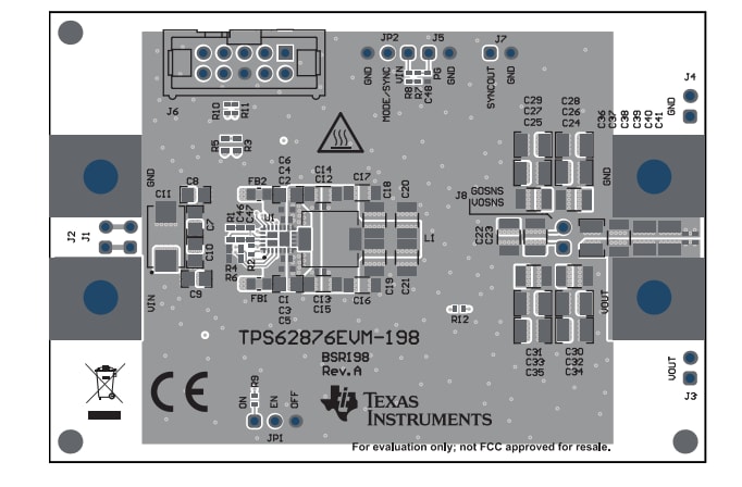 ロケーション回路 - Texas Instruments TPS62876EVM-198評価モジュール
