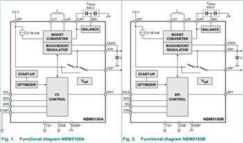 ブロック図 - Nexperia NBM5100A/BおよびNBM7100A/Bバッテリ・ブースタ