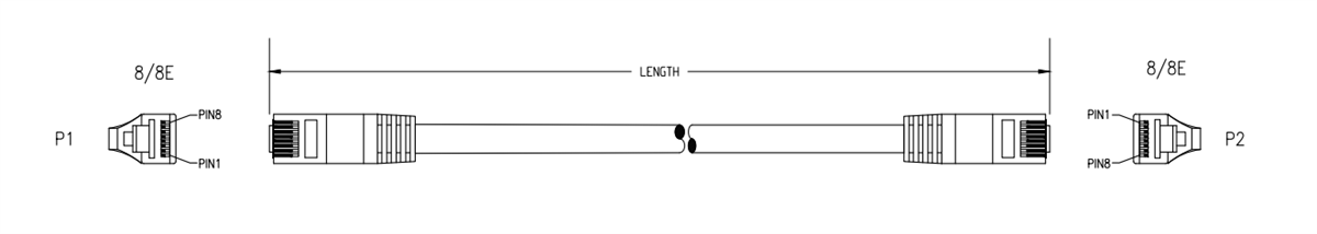 Bel Cat6A パッチケーブル