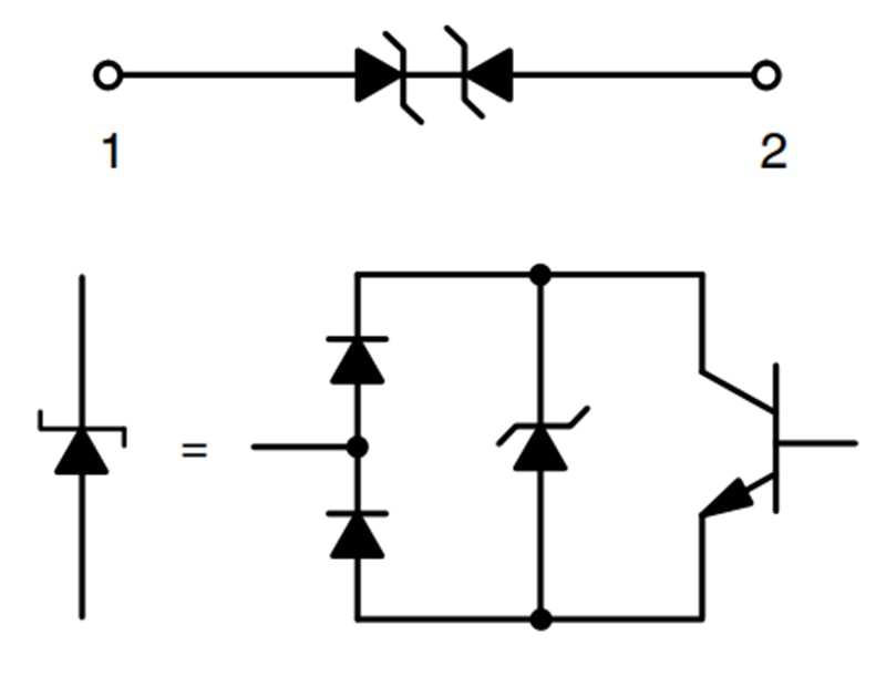 回路図 - onsemi ESD8111 ESD保護ダイオード