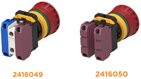 インフォグラフィック - TE Connectivity / Alcoswitch PBES22プッシュボタン22mm緊急停止スイッチ