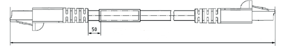 機械図面 - Amphenol Air LB Germany GPC VG96927T018イーサネットケーブル
