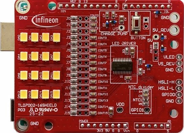 Infineon Technologies TLD7002 LED開発ツール