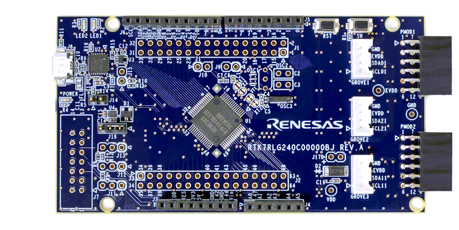 Renesas Electronics RL78/G24高速プロトタイピングボード