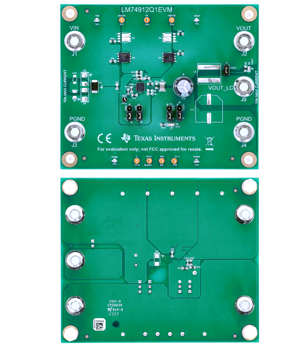 Texas Instruments LM74912Q1EVM 評価モジュール