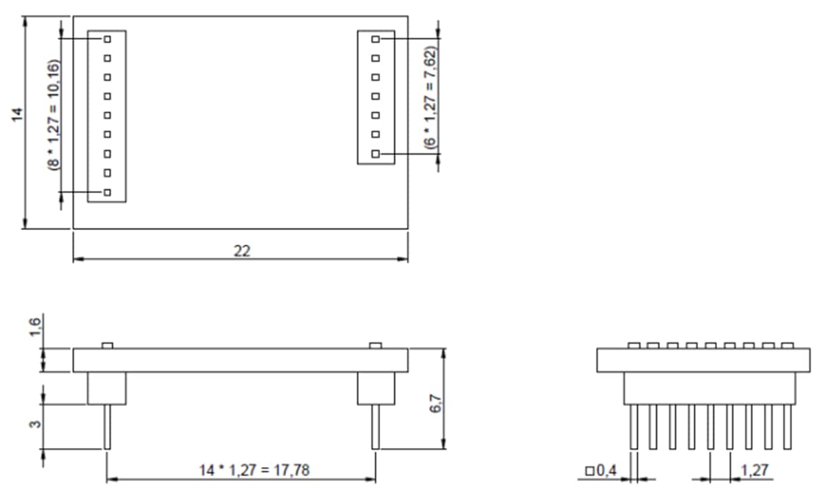機械図面 - Bosch BMM350シャトルボード