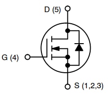 ブロック図 - onsemi シングルNチャンネルパワーMOSFET