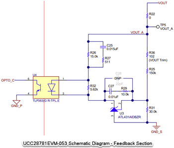 回路図 - Texas Instruments UCC28781EVM-053評価モジュール